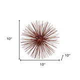 10" X 10" X 10" Red Large Spiked Sphere
