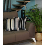 Set Of 2 Midnight Variegated Stripe Decorative Pillow Covers