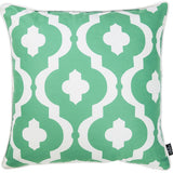 Black White And Green Long Ikat Decorative Throw Pillow Cover