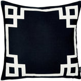 18" Light Grey And White Geometric Decorative Throw Pillow Cover