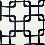 Black And White Geometric Squares Decorative Throw Pillow Cover