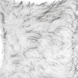 18" X 18" X 5" Gradient Gray Faux Fur 2Pack Pillow
