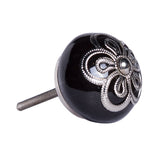 1.5" X 1.5" X 1.5" Ceramic Metal Multicolor 12 Pack Knob
