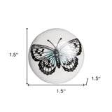 1.5" X 1.5" X 1.5" Ceramic Metal Multicolor 12 Pack Knob
