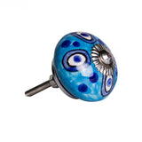 1.5" X 1.5" X 1.5" Ceramic Metal Multicolor 8 Pack Knob