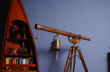8.5" X 8" X 4.5" Nautical Sextant In Wood Box Large
