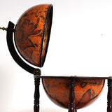 22" Old World Nautical Map Globe Mini Bar