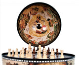 13" X 13" X 20" White Globe 13 Inches With Chess Holder