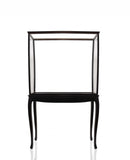 14" Black And Clear Glass Standard Display Stand