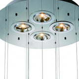 26 X 26 X 43 Clear Crystal Glass Pendant Lamp