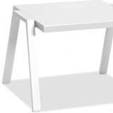 16" Taupe Aluminum End Table