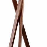 Tripod Leg Walnut Wood Table Lamp