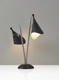 63" Solid Wood Tripod Floor Lamp With White Drum Shade