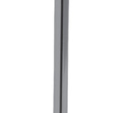 Black Nickel Finish Metal Tall White Shade Table Lamp