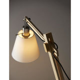 Rustic Hinged Natural Wood Table Lamp