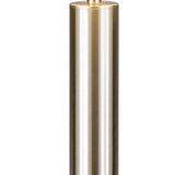 58" Traditional Shaped Floor Lamp With White Drum Shade
