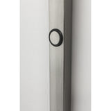 Futuristic Brushed Steel Metal Led Arc Floor Lamp