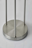 Swirled Sphere Brass Metal Led Floor Lamp