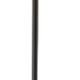 60" Black Traditional Shaped Floor Lamp With Brown Drum Shade