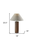 Canopy Natural Wood Block Table Lamp