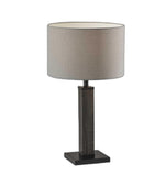 Black Wood Monument Table Lamp