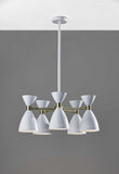 Cinco Diabolo Adjustable White Metal Pendant