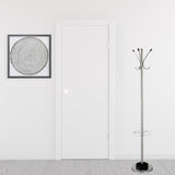 13" X 68" Brushed Steel Brushed Steel Stand Coat Rack