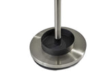 13" X 68" Brushed Steel Brushed Steel Stand Coat Rack
