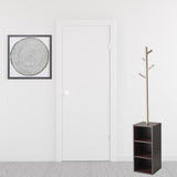 12" X 12" X 69" Walnut Walnut Storage Coat Rack