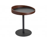 18" X 18" X 20-21.5" Black End Table