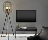 18" X 18" X 20-21.5" Black End Table