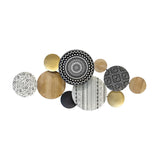 Boho Medley Metal &amp; Wood Plates Wall Decor