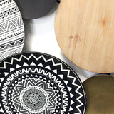Boho Medley Metal &amp; Wood Plates Wall Decor