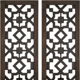 S 2 Black Laser Cut Sconces