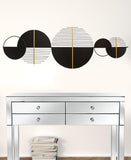 48 Black &amp; Gold Modern Metal Centerpiece