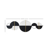 48 Black &amp; Gold Modern Metal Centerpiece