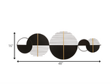 48 Black &amp; Gold Modern Metal Centerpiece