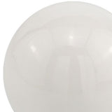 4" X 4" X 4" White Aluminum Sphere