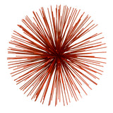7" Red Aluminum Spiky Sphere