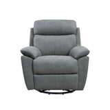 35" Gray Fabric Power Recliner with USB