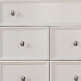 24" White Two Drawers Nightstand