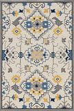 5'X8' Ivory Hand Woven Uv Treated Traditional Indoor Outdoor Area Rug