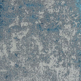 10'X13' Silver Blue Machine Woven Abstract Smudge Indoor Area Rug