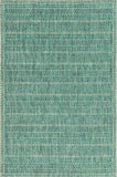 3' X 4' Teal Polypropylene Area Rug