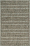 5'X7' Mocha Machine Woven Uv Treated Tribal Indoor Outdoor Area Rug