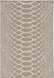5' X 8' Natural Animal Print Area Rug