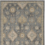 2' X 3' Slate Grey Vintage Wool Accent Rug