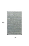 3'X5' Slate Grey Hand Tufted Abstract Indoor Area Rug