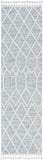 8'X11' Ivory Grey Machine Woven Geometric Indoor Area Rug