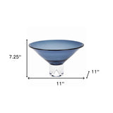 10" Mouth Blown Crystal European Made Crystal Bowl